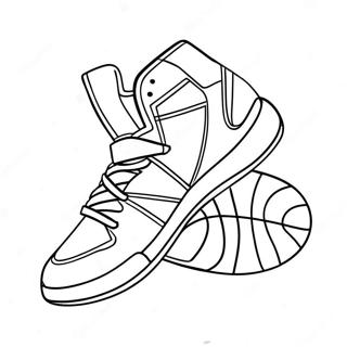 Basketball Shoe Coloring Pages