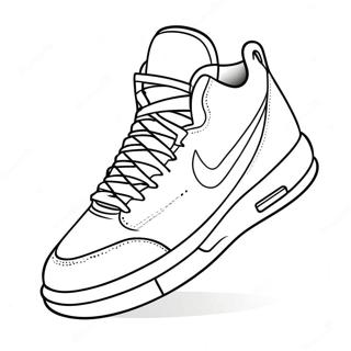 Basketball Shoe Coloring Page 23803-19266