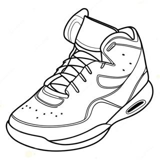 Basketball Shoe Coloring Page 23803-19267