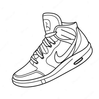 Cool Basketball Shoe Coloring Page 23804-19269