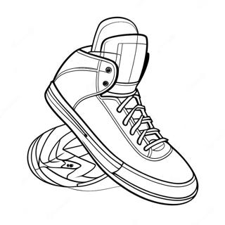 Cool Basketball Shoe Coloring Page 23804-19271