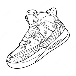 Cool Basketball Shoe Coloring Page 23804-19272