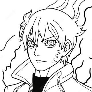 Todoroki With Fire And Ice Coloring Page 23814-19277