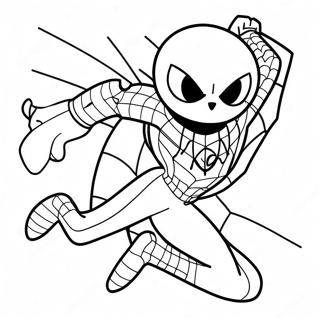 Sonic Spiderman Coloring Pages