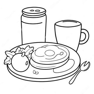 Breakfast Coloring Pages