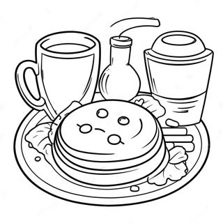 Breakfast Coloring Page 23863-19314