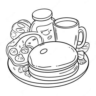 Breakfast Coloring Page 23863-19315