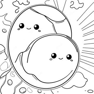 Sunny Side Up Eggs Coloring Page 23864-19318