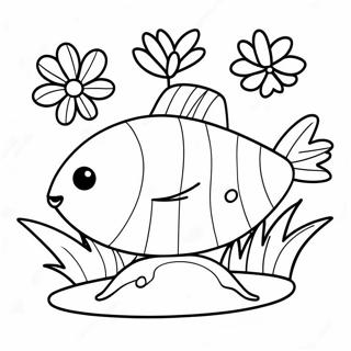 Skipper With Colorful Flowers Coloring Page 23874-19327