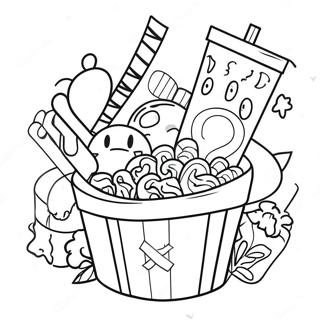 Movie Night Coloring Page 23883-19331