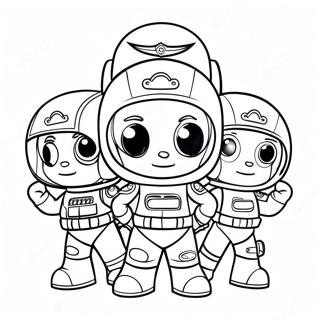 Mini Force Coloring Pages