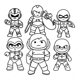 Mini Force Action Heroes Coloring Page 23904-19349