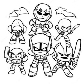 Mini Force Action Heroes Coloring Page 23904-19350