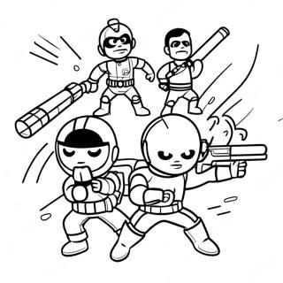 Mini Force Action Heroes Coloring Page 23904-19351