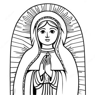 Our Lady Of Guadalupe Coloring Pages