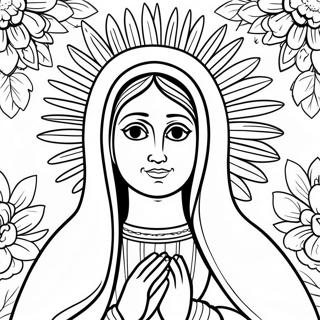 Our Lady Of Guadalupe Coloring Page 23913-19354