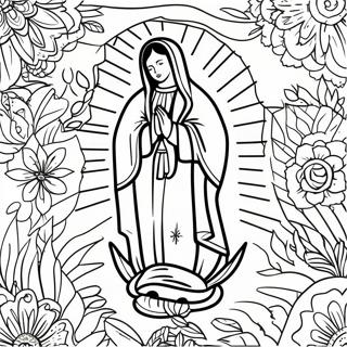 Our Lady Of Guadalupe Coloring Page 23913-19355