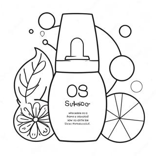 Bubble Skincare Products Coloring Page 2391-2024