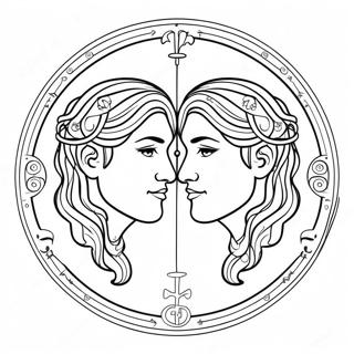 Gemini Coloring Pages