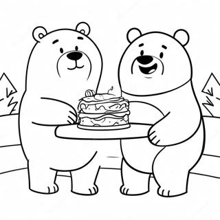 We Bare Bears Coloring Page 23963-19395