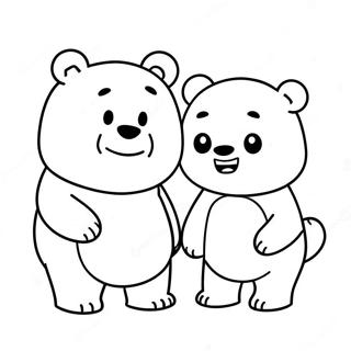 We Bare Bears Coloring Page 23963-19396