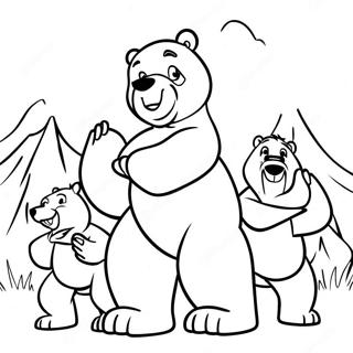 Brother Bear And Friends Coloring Page 23974-19405