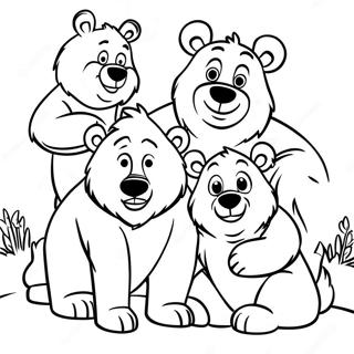 Brother Bear And Friends Coloring Page 23974-19407