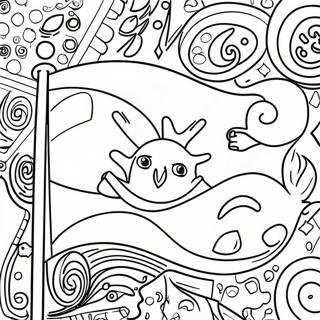 El Salvador Flag Coloring Page 23983-19416