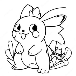 Charming Pokemon Characters Coloring Page 24014-19437