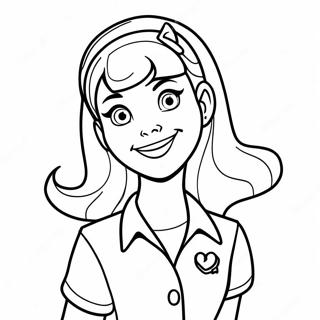 Daphne From Scooby Doo Coloring Page 24033-19458