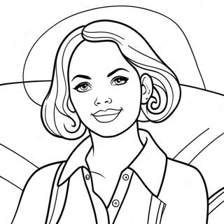 Daphne In A Stylish Outfit Coloring Page 24034-19450