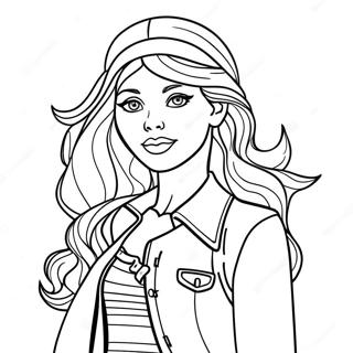 Daphne In A Stylish Outfit Coloring Page 24034-19451