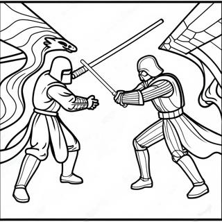 Lightsaber Coloring Pages