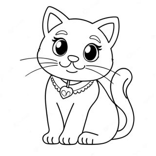 Cat Valentine Coloring Pages