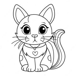 Cat Valentine Coloring Page 24063-19486