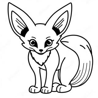 Fennec Fox Coloring Page 24093-19499