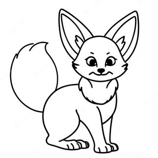 Fennec Fox Coloring Page 24093-19500