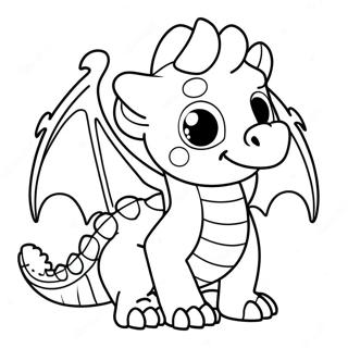 Cute Dragon Coloring Pages