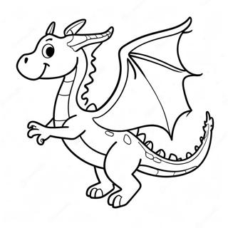 Cute Dragon Coloring Pages