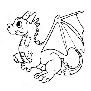 Playful Dragon Flying Coloring Page 24124-19524