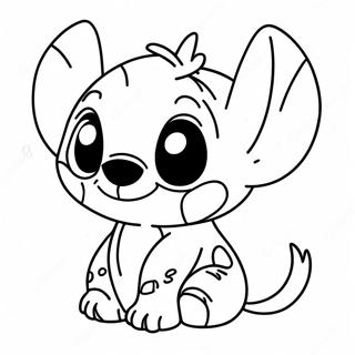 Cute Stitch Christmas Coloring Pages