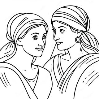 Ruth And Naomi Coloring Pages