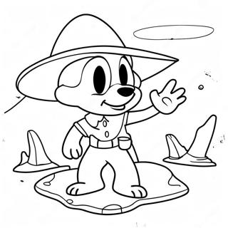 Adventurous Toodles Coloring Page 24154-19550