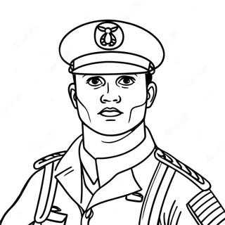 Brave Marine Soldier Coloring Page 24164-19560