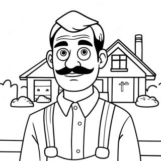 Hello Neighbor Coloring Page 24173-19567