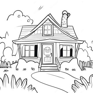 Hello Neighbor Creepy House Coloring Page 24174-19562