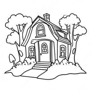 Hello Neighbor Creepy House Coloring Page 24174-19564