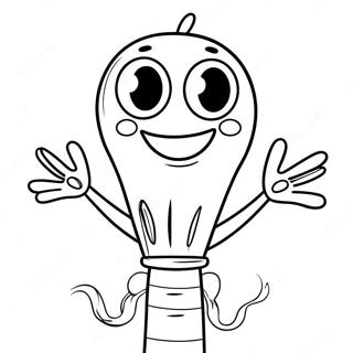 Happy Forky With A Big Smile Coloring Page 24184-19570