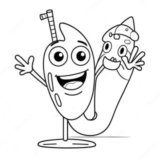 Happy Forky With A Big Smile Coloring Page 24184-19571