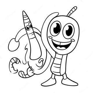 Happy Forky With A Big Smile Coloring Page 24184-19572